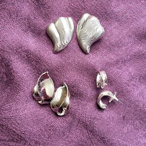 Silvertone  Earring Bundle